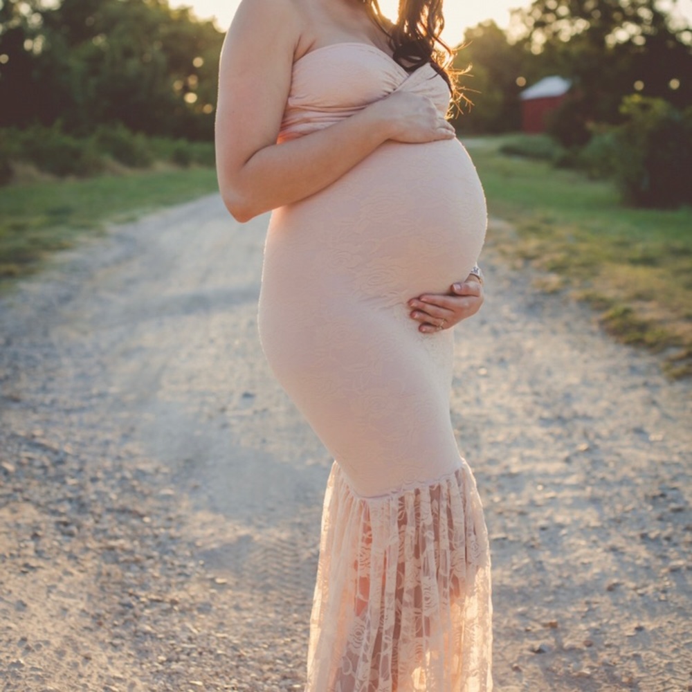 Sew Trendy Accessories Marilyn Lace Maternity Gown